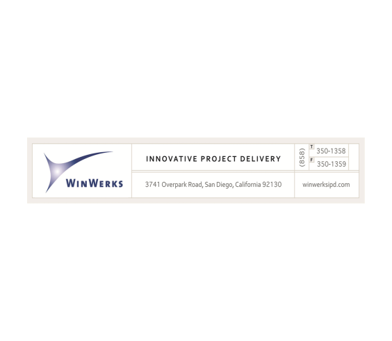 WinWerks Innovative Project Delivery
