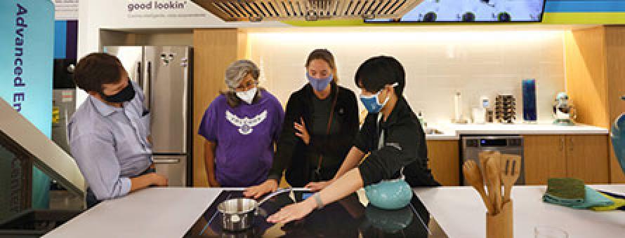 Advanced Energy Center electric induction cooktop presentation