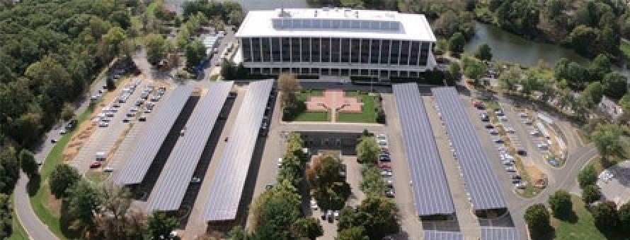 Solar carports supporting microgrids