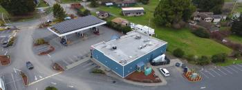 Aerial view of the gas station / convenience store microgrid