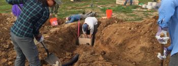 Constructing artificial owl burrows