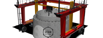 Example of mobile on-site 3d concrete printing equipment