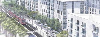 a rendering of the proposed Palm City Avenue project
