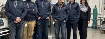 Noon team in the lab developing Noon's long-duration energy storage technology