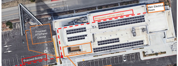 200 Burma Rd, Oakland site with potential charger and panel locations