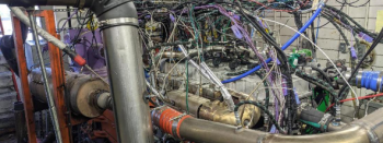 Cummins advanced CNG engine and aftertreatment in test cell