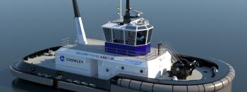 A digital render of the HyZET on the water. 