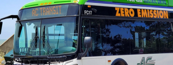 AC Transit fuel cell electric bus. 