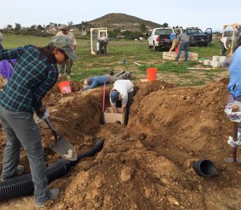 Constructing artificial owl burrows