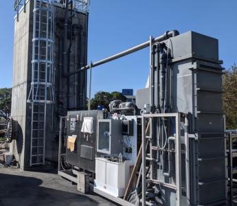 Photograph of SAF-MBR installed at SVCW 