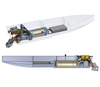 3D model of the small fast harbor craft