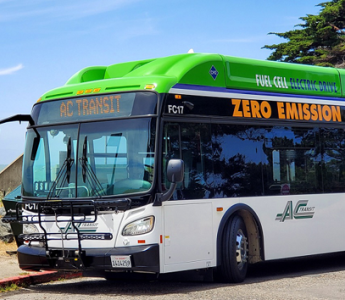 AC Transit fuel cell electric bus. 