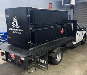 The Mobile Refueling Truck developed to serve as a source of hydrogen throughout the testing and demonstration phases of the project..