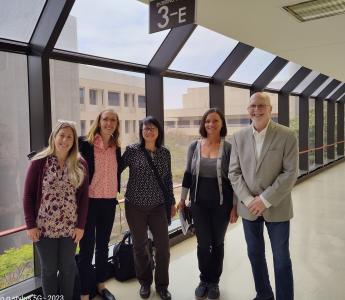 CEC Deputy Director Cammy Peterson, EPRI PM Agatha Kazdan, CEC Agreement Manager Jeanie Mar, Conservant Teammember Galina Kalika and Founder Scot Duncan pictured at Project Kick Off 