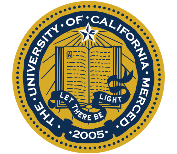 blue and gold UC Merced seal logo