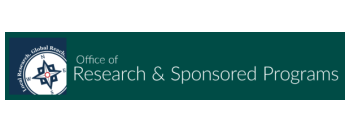 Logo for the Cal Poly Humboldt - Office of Research and Sponsored Programs. A Compass rose style graphic with a northwest orientation is displayed as white against a blue background with text: "Local Research, Global Reach." 