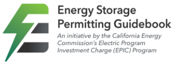 Energy Storage Permitting Guidebook: An initiative by the California Energy Commission's Electric Program Investment Charge (EPIC) Program