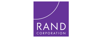 RAND Corporation logo (white and purple). 