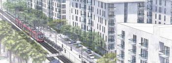 a rendering of the proposed Palm City Avenue project