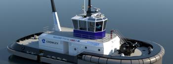 A digital render of the HyZET on the water. 