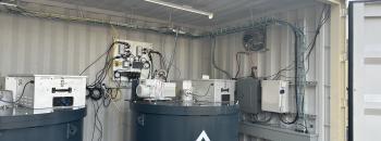 M32 flywheels inside the new containerized solution
