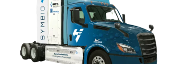 Completed heavy-duty hydrogen fuel cell project truck