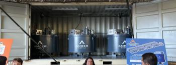 Amber Kinetics Containerized Solution Displayed within the IE Sponsored Tech Expo at the 2024 Miramar Airshow